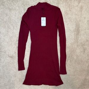 Chaser Jasmi Mini Dress in FIG Size Large NWT